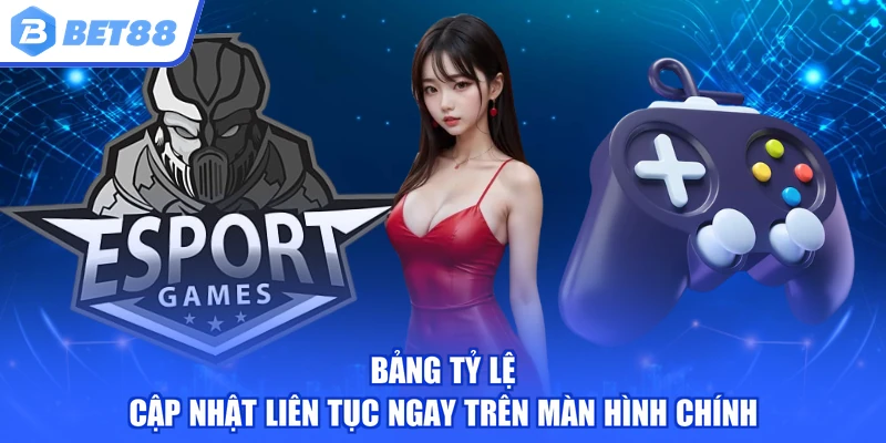 Bảng tỷ lệ cập nhật liên tục ngay trên màn hình chính